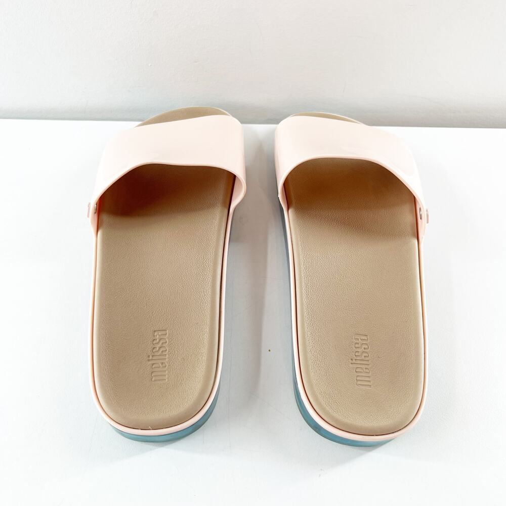 Melissa Beach Pool Slide Sandals in Pink 7 - Picture 8 of 8